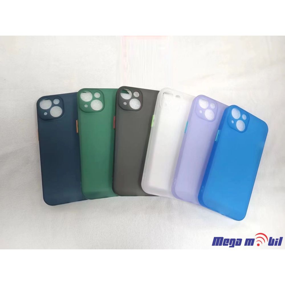 Futrola Iphone 14 TPU Color Buttons black.